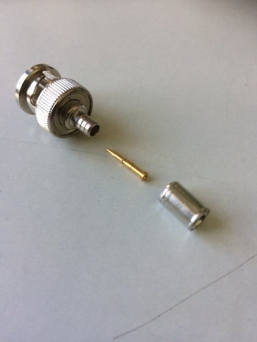 Pack 10 Conect. Coax Bnc Plug, 50 Ohm/amp/part#227079-9-00