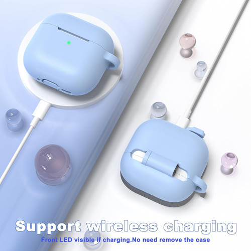 Funda Para AirPods De 4ª Generación 2024, Silicona Suave De