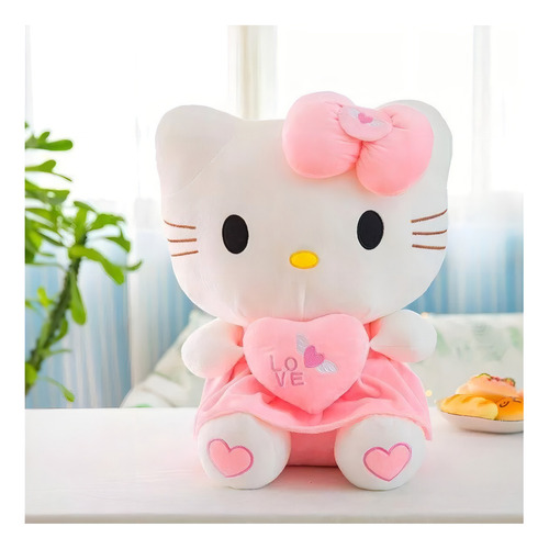 Peluche Hello Kitty Kawaii 50 Cm Terciopelo Suave De Felpa