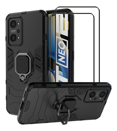 Carcasa + 2 Micas De Vidrio Templado Para Realme Gt Neo 2