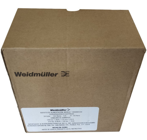 Fuente Alimentacion Pro Eco 120w 24v Weidmuller