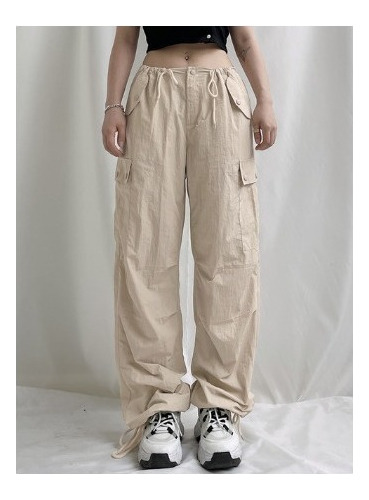 Pantalones Cargo Para Mujer Hippie Joggers Y2k Aesthetic #v