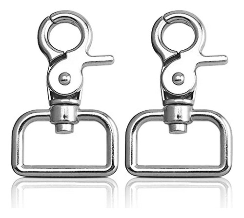 Gancho De Resorte Giratorio De Acero Inoxidable - 2pcs Clip 