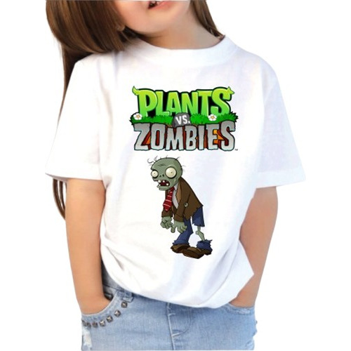 Remera Para Niños De Plants Vs Zombies