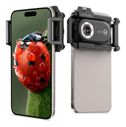 Lente Microscopio Para Celular 200x Uhd