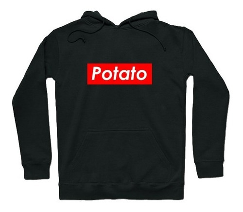 Sudadera Hoodie Box Logo Potato Supremo Patata Moda Unsx