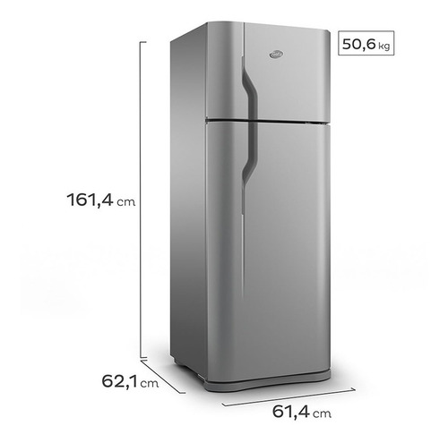 Imagen 7 de 10 de Heladera Con Freezer 330 Lts Gafa Hgf367af Gris Plata Outlet
