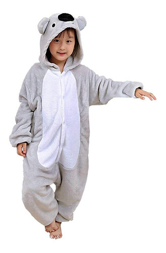 Pijama Koala Enterizo Kigurumi 3-12 Años Niños Plush / Lhua 