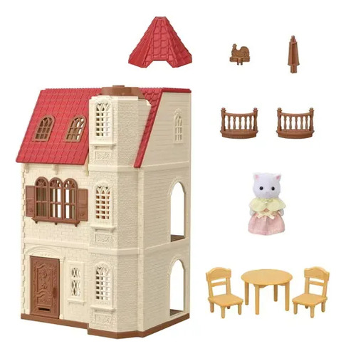 Sylvanian Families Red Roof Tower Home 5400 Para Niños