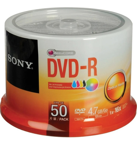Dvd Sony Printable 16x 4.7gb X 10
