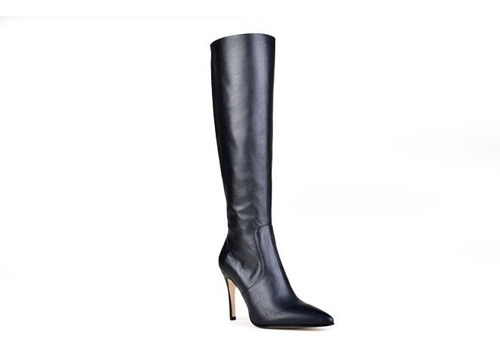 Imagen 4 de 8 de Botas Caña Alta Taco Alto De Mujer De Cuero Zaira - Ferraro
