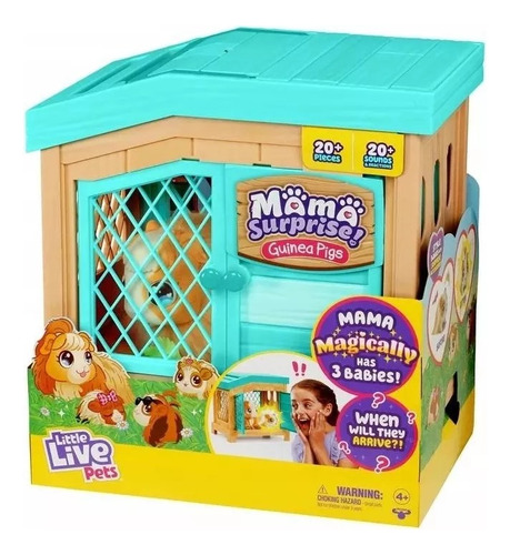 Little Live Pets Mama Surprise! Interactivo Sonidos Cobaya 