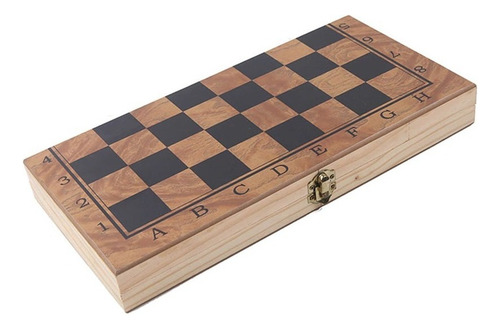 Set Ajedrez 3 En 1 Madera Regalo