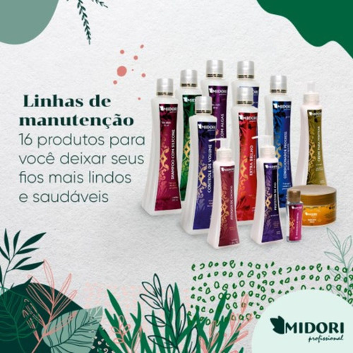 Shampoo Com Silicone 500 Ml Midori Profissional