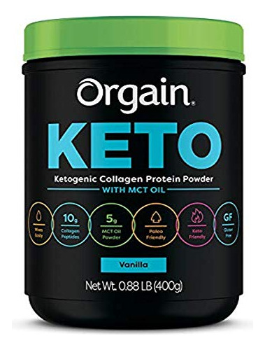 Polvo De Proteina De Colageno Keto Con Aceite Mct Orgain