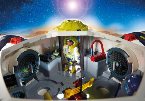 Playmobil 9487 Estacion De Marte Original Intek Blanco