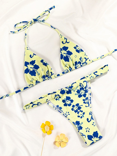Bikini Con Estampado De Serpiente Conjunto De Bikini Tanga