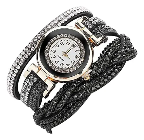 Cdybox Reloj De Moda Con Diamantes De Imitación, Pulsera De
