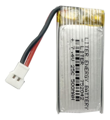 3.7v 500mah 25c 752042 Rechargeable Lipo Battery For H3...