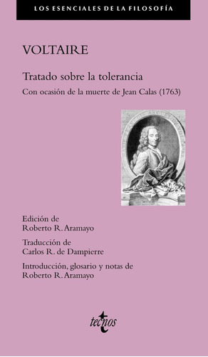 Tratado Sobre La Tolerancia, De Voltaire. Editorial Tecnos, Tapa Blanda En Español