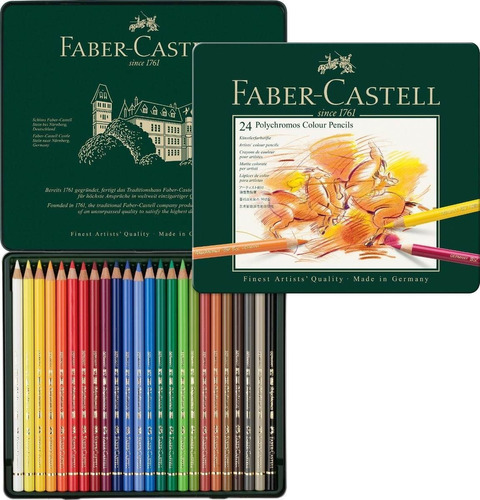 Lapices Polychromos Faber Castell Lata X24 Colores