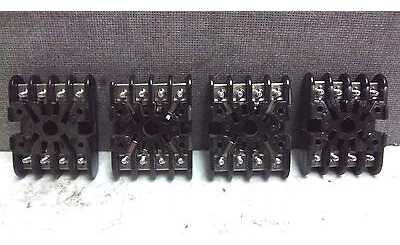 Lot Of 4 Amphenol 8 Pin Relay Base Sockets 146 New Surpl Ssd