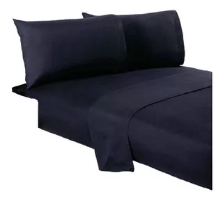 Juego Sábanas Bambú Cama King Size Ligero Negro Concord