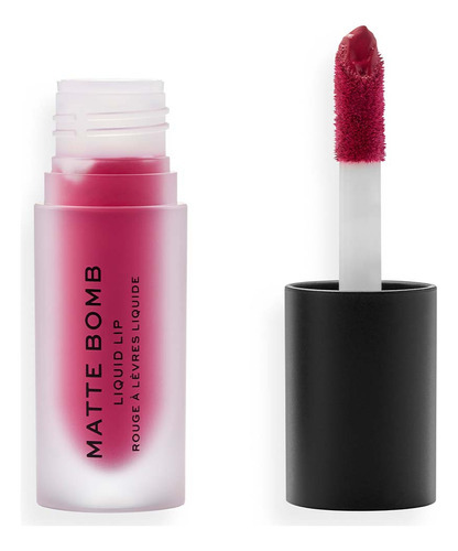 Labial Líquido Matte Bomb Burgundy Star Color Rojo