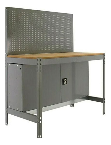 Mesa De Trabajo Con Locker Y Espaldar 1400x90x60cm Simonwork