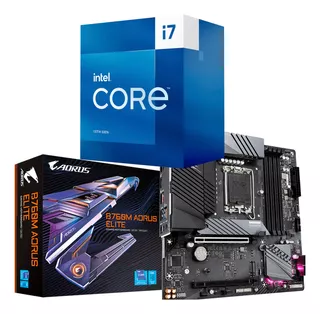 Kit Intel 13ª Core I7 13700k + B760m Aorus Elite