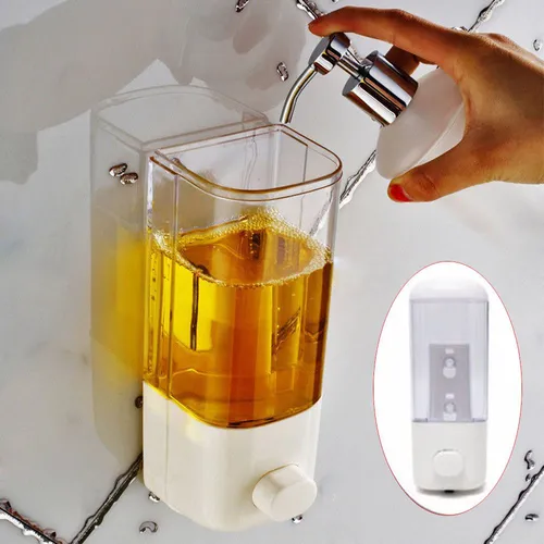 Wall Mount Soap Dispenser Liquid Sanitizer Transparent New