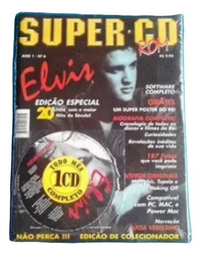 Super - Cd Ano 1 Numero 06 Elvis Presley Edição Especial...