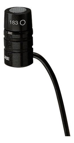 Micrófono Lavalier Omnidireccional Shure Mx183 Color Negro