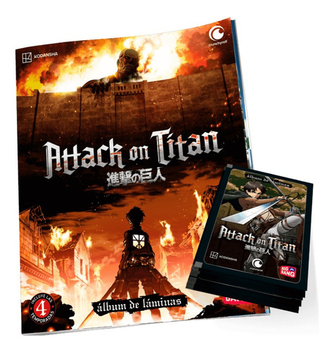 Álbum Attack On Titan Con 25 Sobres