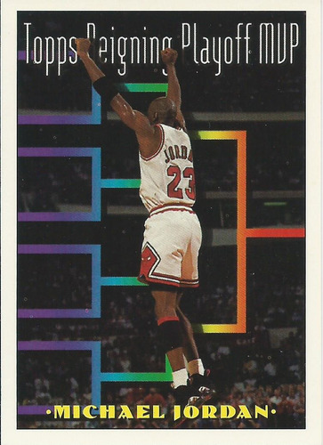 Barajita Michael Jordan Playoff Mvp Topps 1993 #199 Bulls
