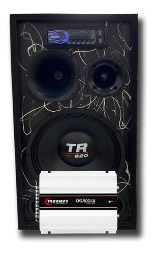 Caixa Bob Ativa Residencial Bt Usb Tr620 + Módulo Taramps