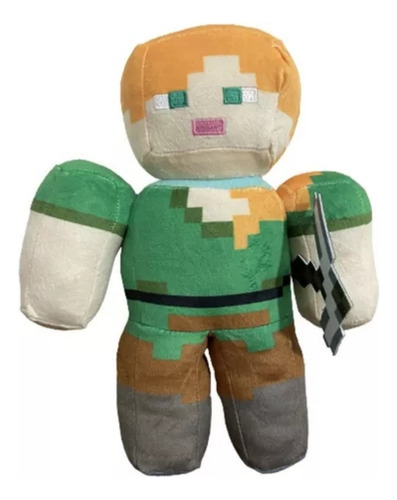 Minecraft Juguete De Peluche 2pc Steve + Álex