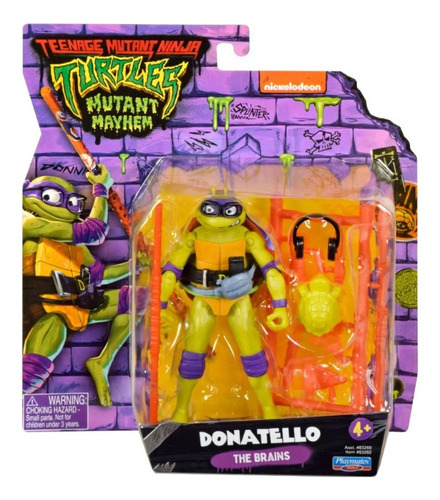 Tortugas Ninja Movie Donatello Figura Muñeco Con Accesorios