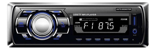 Som automotivo Auto Monster MP3 Player com USB, bluetooth e leitor de cartão SD