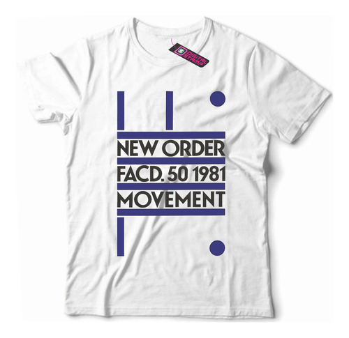 Remera New Order Facd. 50 1981 Movement Rp278 Dtg Premium