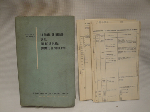 La Trata De Negros En El Rio De La Plata....-elena De Studer