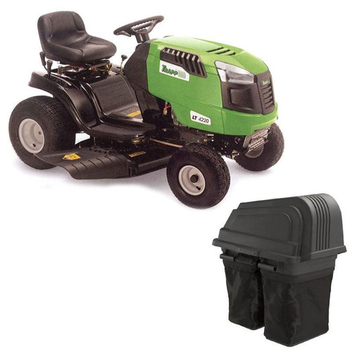 Trator Para Cortar Grama 20hp 4t Gasolina Trapp + Recolhedor