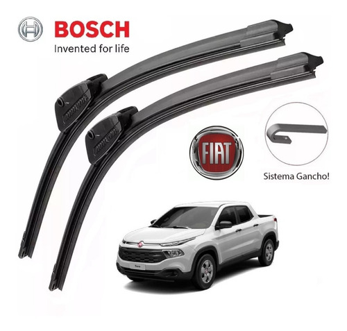 Palheta Limpador De Parabrisa Fiat Toro 2016 A 2019 Bosch