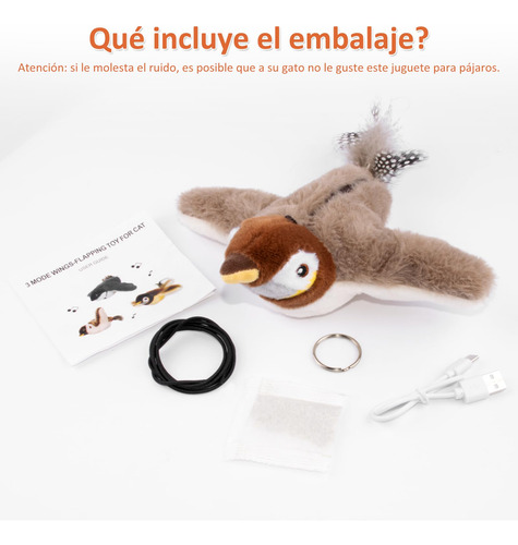 Pajaro Juguete Gato Interactivo Flappy Bird Cat Toy Sensor