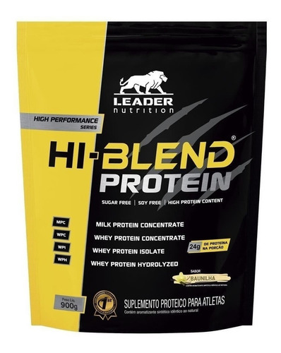 Suplemento em pó Leader Nutrition  Hi-Blend Hi-Blend Protein proteína Hi-Blend Protein sabor  baunilha em sachê de 900g