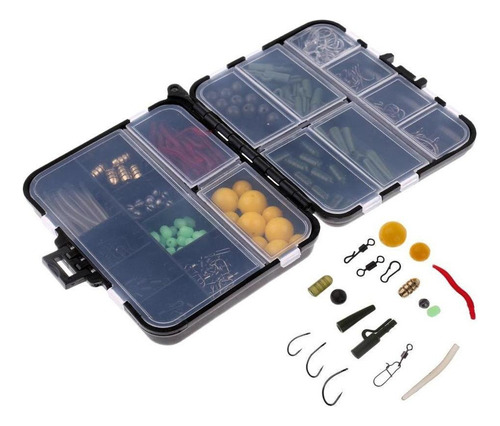 189pcs Kits De Accesorios De Pesca Jig Hooks Sinker Swivel