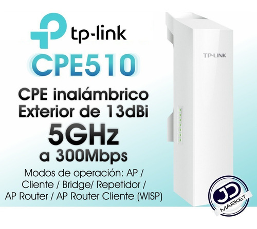 Access Point Para Exteriores 5ghz 300mbps, Tp-link Cpe510