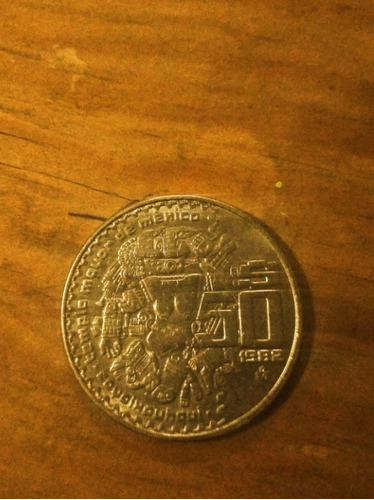 Moneda De $50 Pesos De 1982 ( Coyolhauhqui)