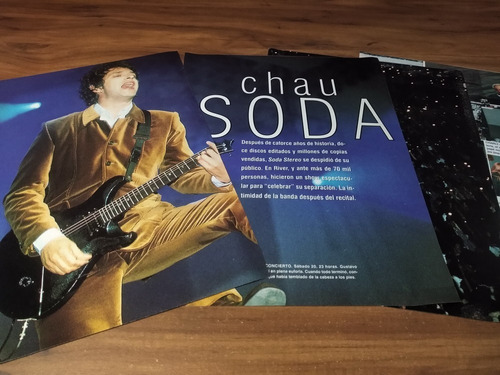 (ar193) Soda Stereo * Clippings Revista 4 Pgs * 1997