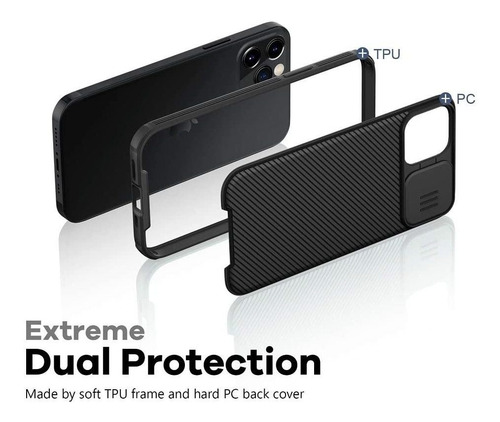 Imagem 4 de 4 de Capa Capinha Nillkin Camshield Pro Para iPhone 12 Pro Max